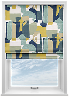 Athena, Ocean - Twist&Fit Roman Blind